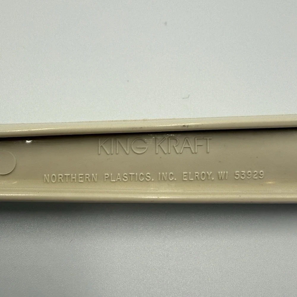 Vintage‎ King Kraft Kitchen Utensil Set Beige Plastic USA Made (3-Piece)